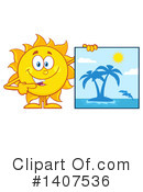 Sun Character Clipart #1407536 by Hit Toon