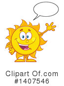 Sun Character Clipart #1407546 by Hit Toon