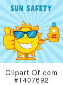 Sun Character Clipart #1407692 by Hit Toon