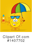 Sun Character Clipart #1407702 by Hit Toon