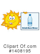 Sun Character Clipart #1408195 by Hit Toon