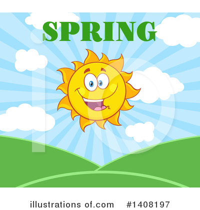 Royalty-Free (RF) Sun Character Clipart Illustration by Hit Toon - Stock Sample #1408197