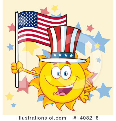 Royalty-Free (RF) Sun Character Clipart Illustration by Hit Toon - Stock Sample #1408218