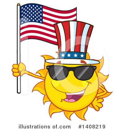Royalty-Free (RF) Sun Character Clipart Illustration by Hit Toon - Stock Sample #1408219