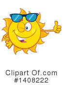 Sun Character Clipart #1408222 by Hit Toon