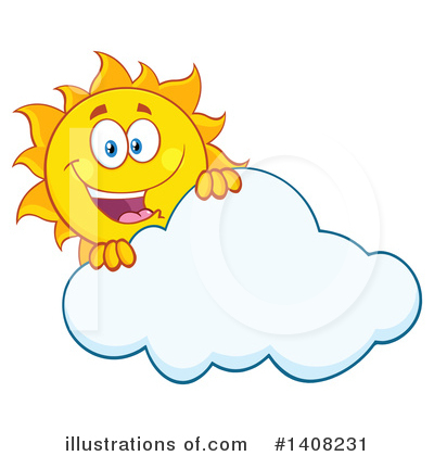 Royalty-Free (RF) Sun Character Clipart Illustration by Hit Toon - Stock Sample #1408231