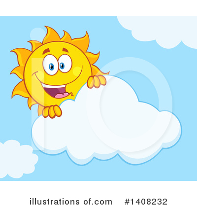 Royalty-Free (RF) Sun Character Clipart Illustration by Hit Toon - Stock Sample #1408232