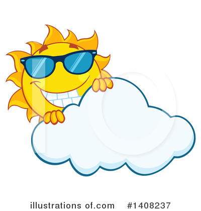 Royalty-Free (RF) Sun Character Clipart Illustration by Hit Toon - Stock Sample #1408237