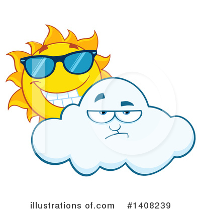 Royalty-Free (RF) Sun Character Clipart Illustration by Hit Toon - Stock Sample #1408239