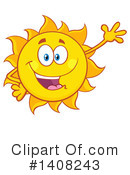 Sun Character Clipart #1408243 by Hit Toon