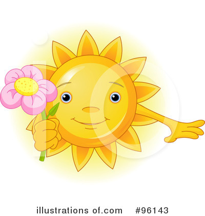Royalty-Free (RF) Sun Character Clipart Illustration by Pushkin - Stock Sample #96143