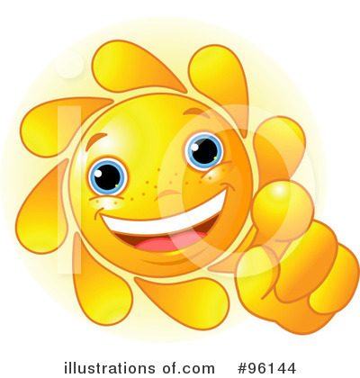 Royalty-Free (RF) Sun Character Clipart Illustration by Pushkin - Stock Sample #96144