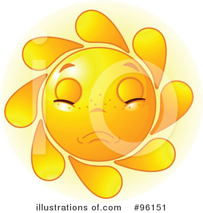 Royalty-Free (RF) Sun Character Clipart Illustration by Pushkin - Stock Sample #96151