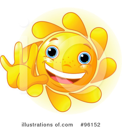 Royalty-Free (RF) Sun Character Clipart Illustration by Pushkin - Stock Sample #96152