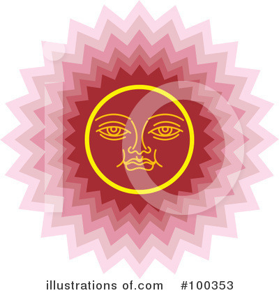 Royalty-Free (RF) Sun Clipart Illustration by Lal Perera - Stock Sample #100353