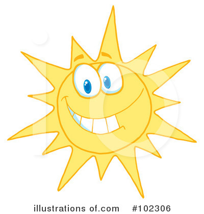 Royalty-Free (RF) Sun Clipart Illustration by Hit Toon - Stock Sample #102306