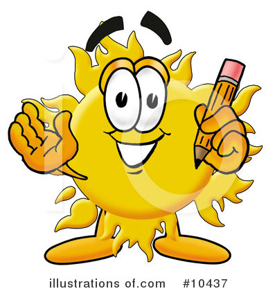 Royalty-Free (RF) Sun Clipart Illustration by Mascot Junction - Stock Sample #10437