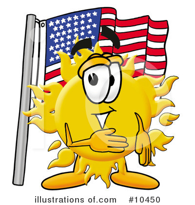 Royalty-Free (RF) Sun Clipart Illustration by Mascot Junction - Stock Sample #10450