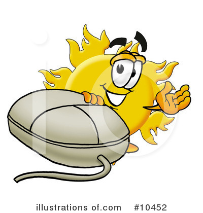 Royalty-Free (RF) Sun Clipart Illustration by Mascot Junction - Stock Sample #10452