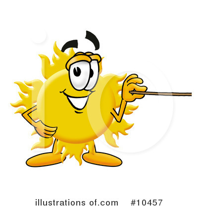 Royalty-Free (RF) Sun Clipart Illustration by Mascot Junction - Stock Sample #10457