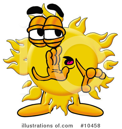 Royalty-Free (RF) Sun Clipart Illustration by Mascot Junction - Stock Sample #10458