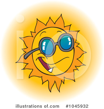 Royalty-Free (RF) Sun Clipart Illustration by toonaday - Stock Sample #1045932