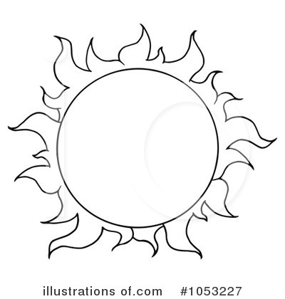 Royalty-Free (RF) Sun Clipart Illustration by Hit Toon - Stock Sample #1053227