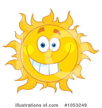 Royalty-Free (RF) Sun Clipart Illustration by Hit Toon - Stock Sample #1053249