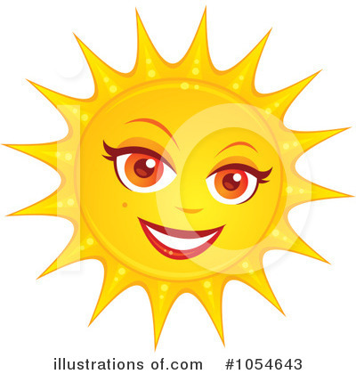 Royalty-Free (RF) Sun Clipart Illustration by John Schwegel - Stock Sample #1054643
