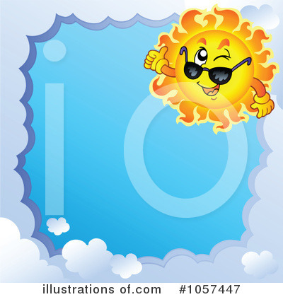 Royalty-Free (RF) Sun Clipart Illustration by visekart - Stock Sample #1057447