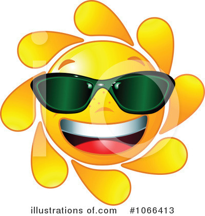 Royalty-Free (RF) Sun Clipart Illustration by Pushkin - Stock Sample #1066413