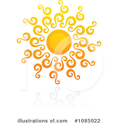 Royalty-Free (RF) Sun Clipart Illustration by elena - Stock Sample #1085022