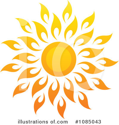 Royalty-Free (RF) Sun Clipart Illustration by elena - Stock Sample #1085043