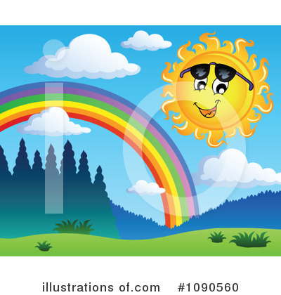 Royalty-Free (RF) Sun Clipart Illustration by visekart - Stock Sample #1090560