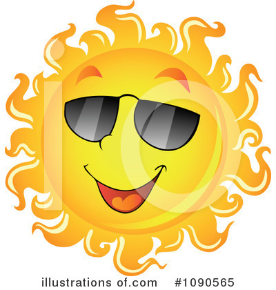 Royalty-Free (RF) Sun Clipart Illustration by visekart - Stock Sample #1090565