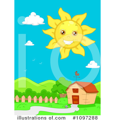 Royalty-Free (RF) Sun Clipart Illustration by BNP Design Studio - Stock Sample #1097288