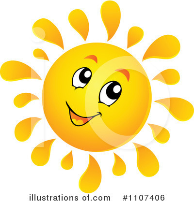 Royalty-Free (RF) Sun Clipart Illustration by visekart - Stock Sample #1107406