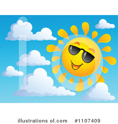 Royalty-Free (RF) Sun Clipart Illustration by visekart - Stock Sample #1107409