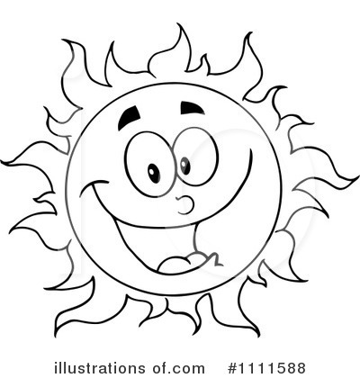 Royalty-Free (RF) Sun Clipart Illustration by Hit Toon - Stock Sample #1111588