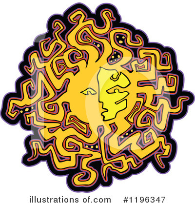 Royalty-Free (RF) Sun Clipart Illustration by Chromaco - Stock Sample #1196347