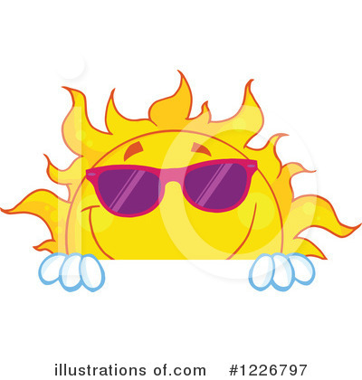 Royalty-Free (RF) Sun Clipart Illustration by Hit Toon - Stock Sample #1226797