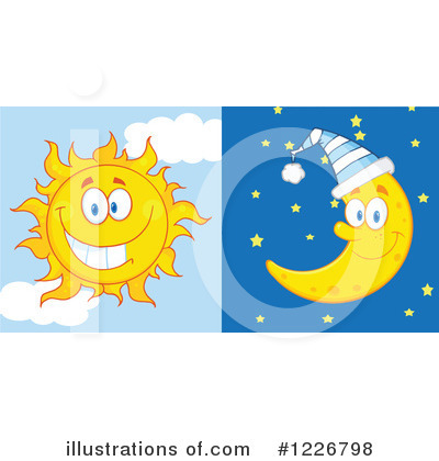 Royalty-Free (RF) Sun Clipart Illustration by Hit Toon - Stock Sample #1226798
