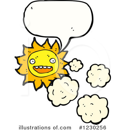 Royalty-Free (RF) Sun Clipart Illustration by lineartestpilot - Stock Sample #1230256
