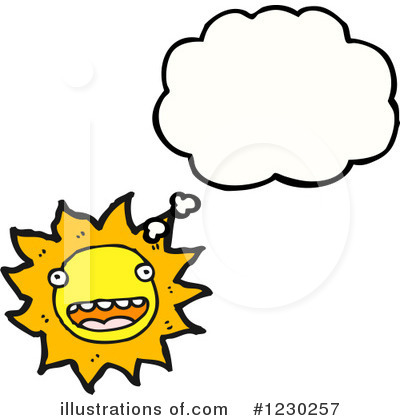 Royalty-Free (RF) Sun Clipart Illustration by lineartestpilot - Stock Sample #1230257