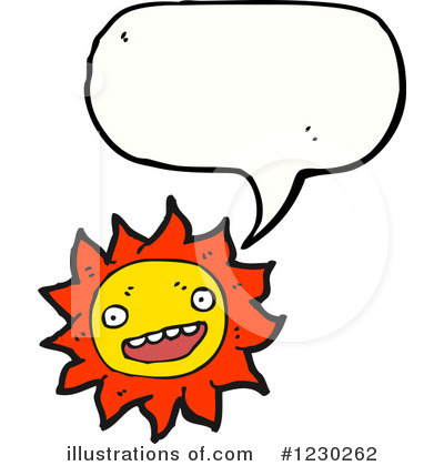 Royalty-Free (RF) Sun Clipart Illustration by lineartestpilot - Stock Sample #1230262