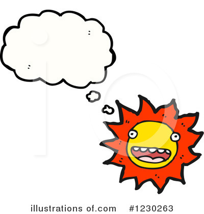 Royalty-Free (RF) Sun Clipart Illustration by lineartestpilot - Stock Sample #1230263