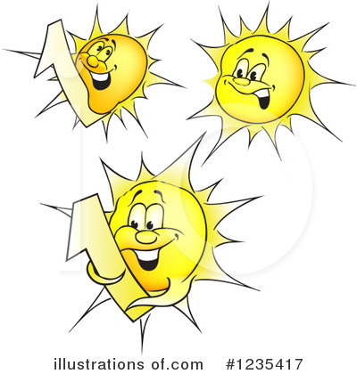 Royalty-Free (RF) Sun Clipart Illustration by dero - Stock Sample #1235417