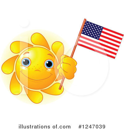 Royalty-Free (RF) Sun Clipart Illustration by Pushkin - Stock Sample #1247039