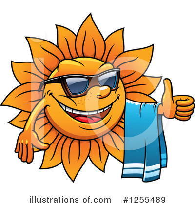 Royalty-Free (RF) Sun Clipart Illustration by Vector Tradition SM - Stock Sample #1255489