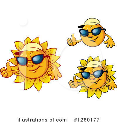 Royalty-Free (RF) Sun Clipart Illustration by Vector Tradition SM - Stock Sample #1260177